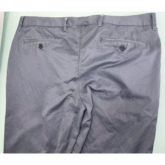 Bonobos Men Friday Pants Straight Leg 34X32 Chino Gray Flat Front - Picture 3 of 14